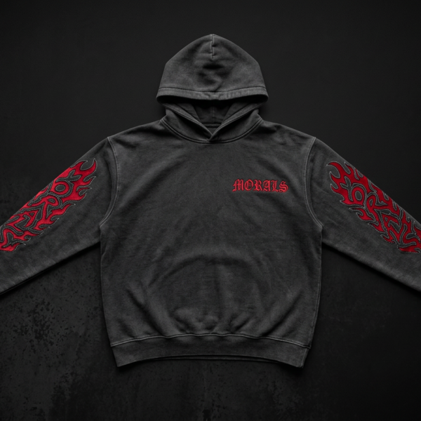 MORALS FLAME HOODIE 1