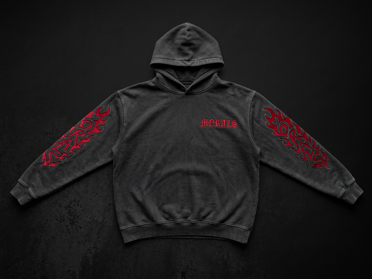 MORALS FLAME HOODIE 1